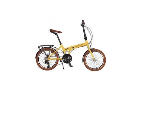 FLEXI 121 KATLANIR BİSİKLET 350H V 20 JANT 21VİTES MAT SARI-SİYAH-BAKIR