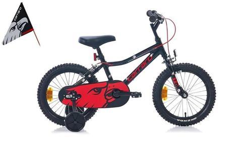 RED EAGLE ERKEK ÇOCUK BİSİKLETİ 250H V 16 JANT MAT SİYAH KIRMIZI GÜMÜŞ