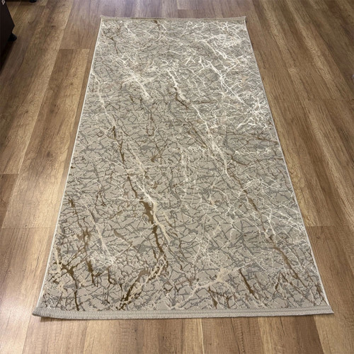 Ares 1139 Vizon Modern Düz Desen Pamuk Taban Halı