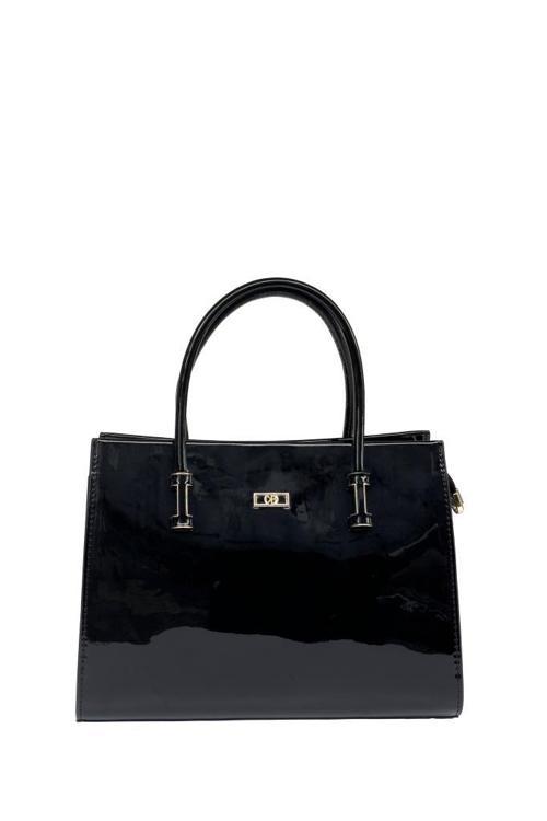 Kadın Omuz Çanta  Rugan Siyah  7254