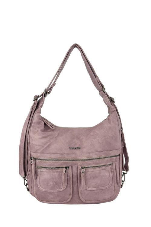Bolsas Kadın Omuz ve Sırt  Çanta Pudra 1038