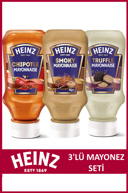 3'lü Mayonez Paketi (Trüflü, Chipotle, Smoky)