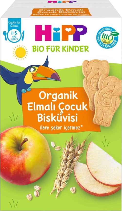 Organik Elmalı Çocuk Bisküvisi 150 gr