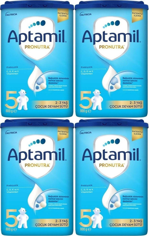 Nutrıcıa Aptamil Pronutra 800GR Devam Sütü No:5 (2-3 Yaş) (4 Lü Set)