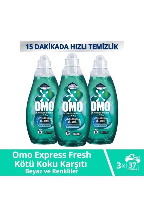 Express Fresh Kötü Koku Karşıtı Beyaz Ve Renkliler Sıvı Çamaşır Deterjanı 1480 ml X3
