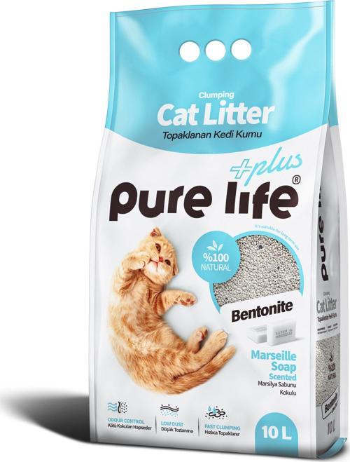 PLUS MARSİLYA SABUNLU KEDİ KUMU 10 LT