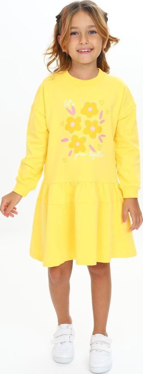 Toontoy Kız Çocuk Baskılı Elbise