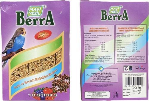 Berra Ballı ve Meyveli Muhabbet Krakeri 10 lu