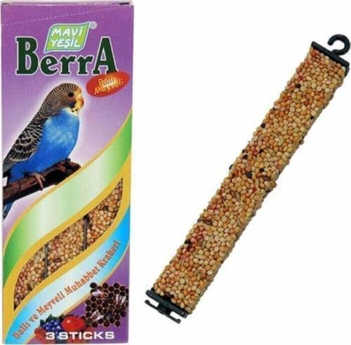 Berra " Ballı Ve Meyveli " Muhabbet Kuş Krakeri 3'lü 3 Paket