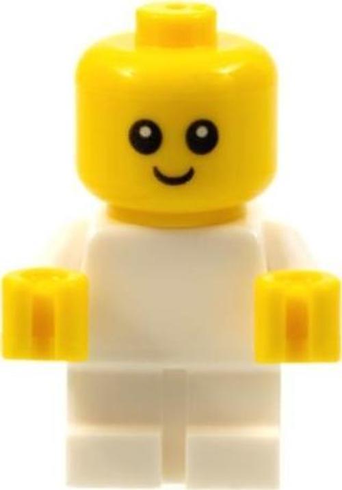Minifigür Baby - White Body with Yellow Hands njo0446