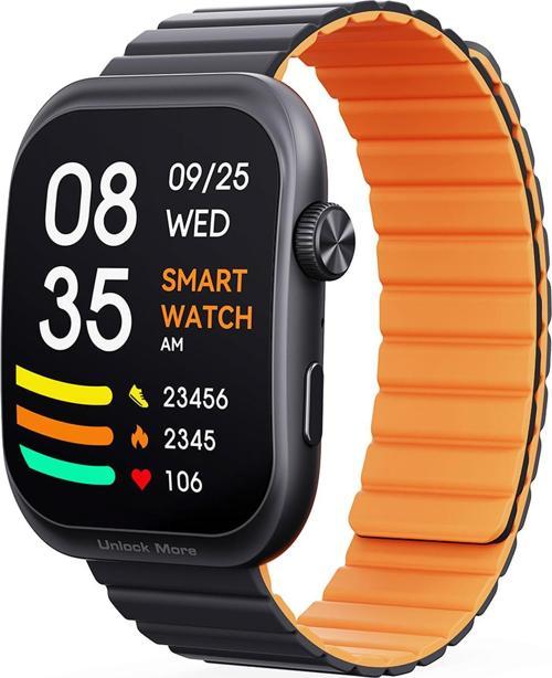 SW-1U Akıllı Saat 1 Ultra 2,0 inc Amoled Ekran 15 gün Pil Ömrü IP67 Siyah ve Turuncu