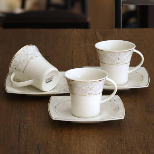 Caroline 12 Parça 6 Kişilik Kahve Fincan Takımı - 5433