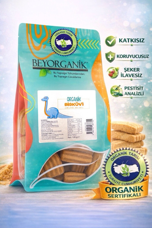 Organik Bebek Bisküvisi 100Gr (Pestisit Analizli)