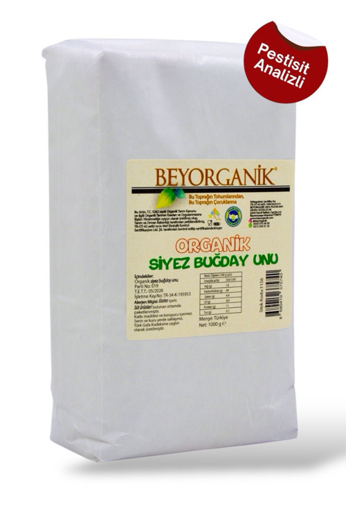 Organik Siyez Buğday Unu 1Kg (Pestisit Ve Aflatoksin Analizli)