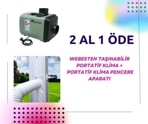 Taşınabilir Klima 220v 5100btu Portatif Klima (BLUETOOTH’LU) +Portatif Klima Pencere Aparatı HEDİYE