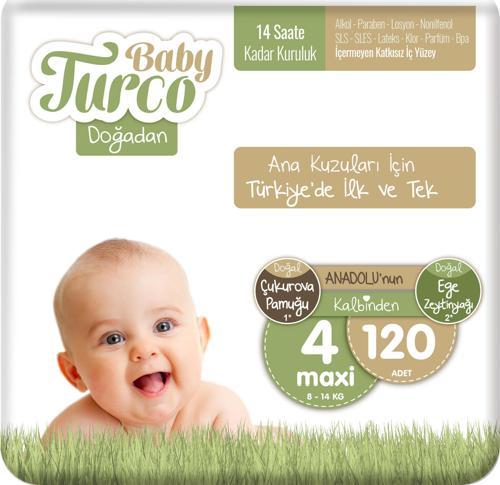Doğadan Avantajlı Bebek Bezi 4 Numara Maxi 120 Adet