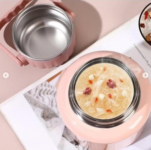 Çelik Mama Termosu sıcak veya soğuk yiyecekler için öğle yemeği termosu 900 ml