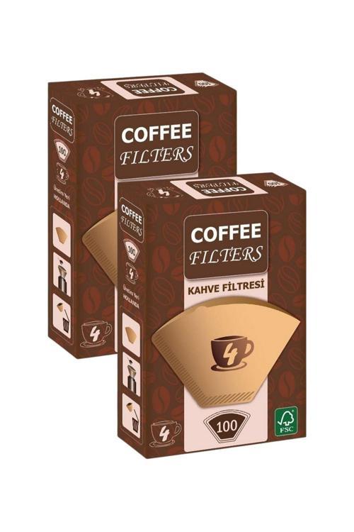 Caffeo Filters NO4 100 Adet Kahve Filtre Kağıdı x 2 Adet