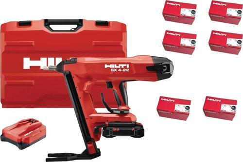 BX 4-22 AKÜLÜ ÇİVİ ÇAKMA TABANCA SETİ (6.000 Adet Çivi Dahil)