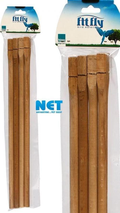 Tahta Tünek 40 cm 4'lü 