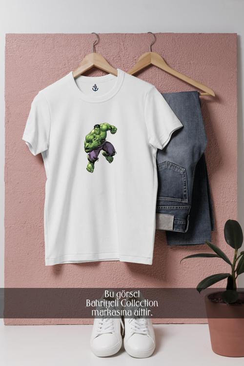 Oversize Hulk Marvel Heroes Powerful  Tasarımlı Unisex T-Shirt