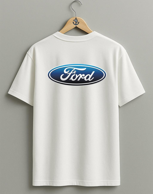 Oversize Ford Motor Company Sırt Tasarımlı Unisex T-Shirt