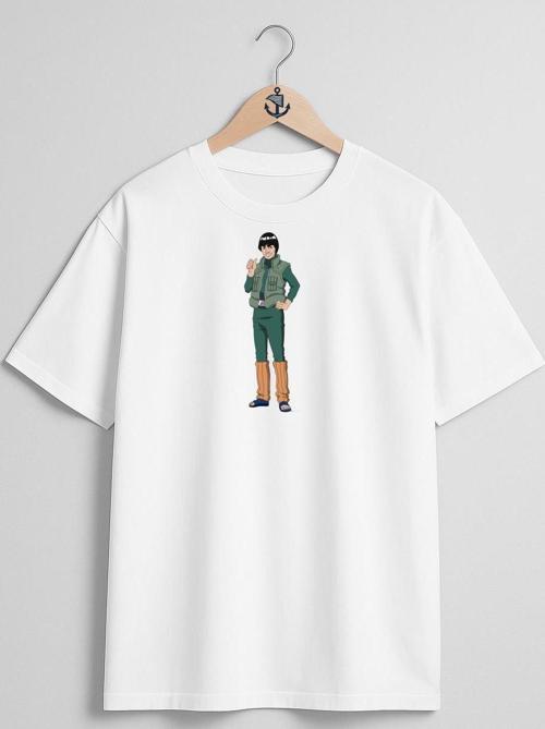 Oversize Might Guy Kakashi Hatake Naruto Uzumaki Göğüs Tasarımlı Unisex T-Shirt