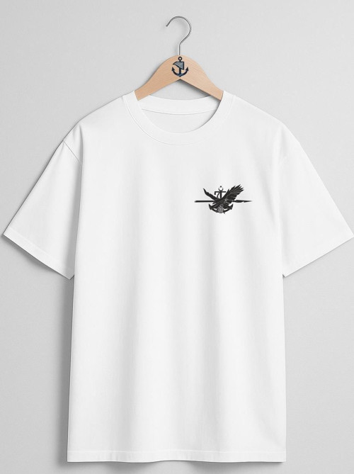 Oversize Sat - Sualtı Taaruz Komandosu Cep ve Sırt Tasarımlı Unisex T-Shirt