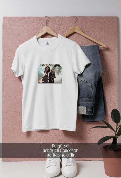 Oversize Outlander Series Folder Tasarımlı Unisex T-Shirt