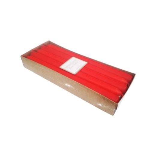 Şamdanlık  Mumu  2X 25 CM (10 Adet)  Soft Renk  Kırmızı