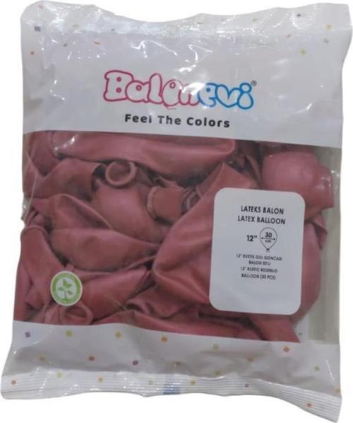 Balon 12" Gül Goncası (50 Li Paket)