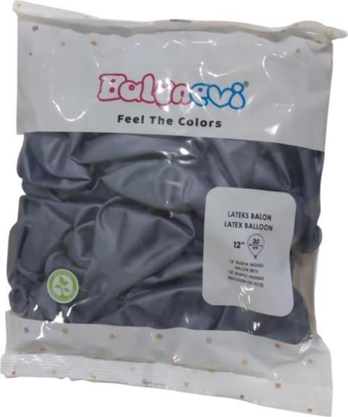 Balon 12" Rustik İndıgo (50 Li Paket)