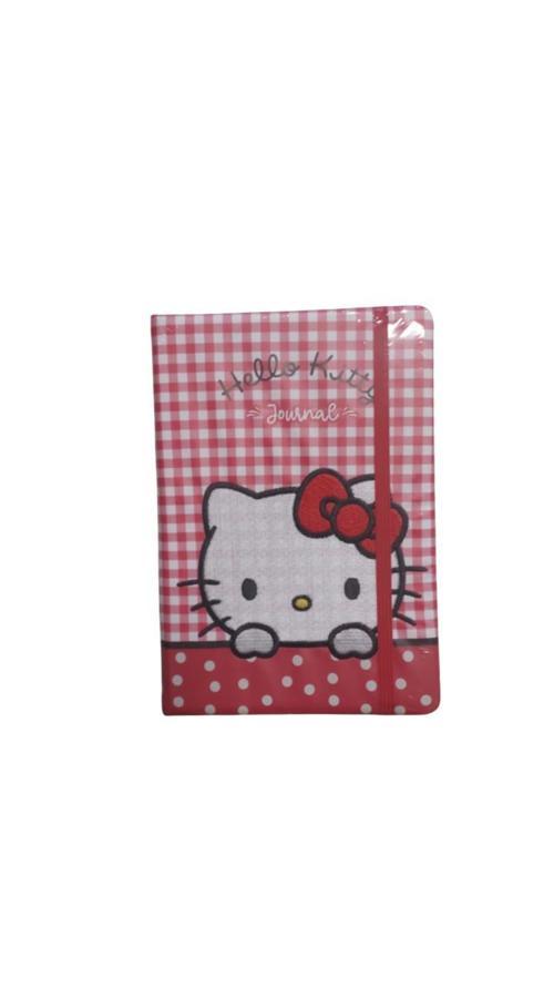 Vj Hello Kitty Vegan Deri Günlük Defter A5 100 Gr. 192 Sayfa Lastikli Kener Boyalı Nakışlı 525-2091