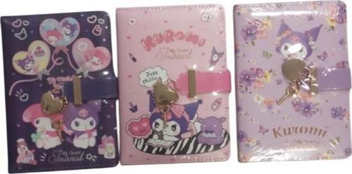 Vj Kuromi Kilitli Günlük A6 192 Sayfa 80 Gram 525-2217 (16 Lı Paket)
