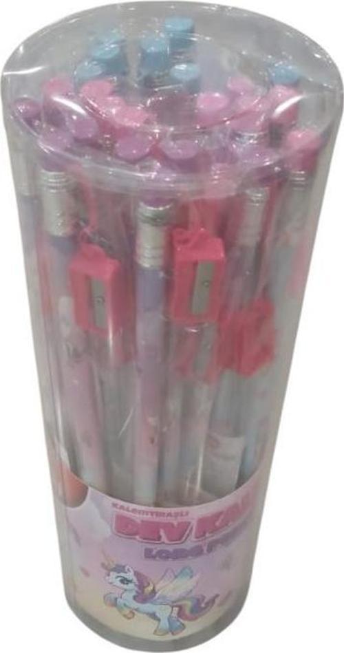 Kurşun Kalem Kalemtıraşlı Uzun Kız Kuk001 (24 Lü Paket)
