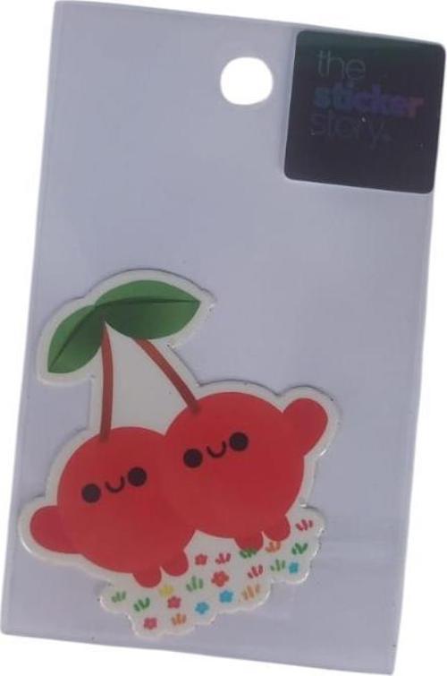 Yapışkanlı Sudan Etkilenmeyen Sticker The Sticker Story Kiraz Tss0078 (1 Adet)