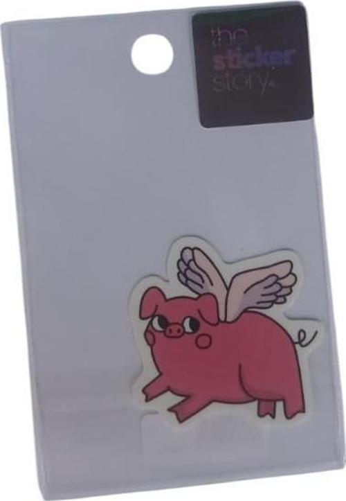 Yapışkanlı Sudan Etkilenmeyen Sticker The Sticker Story Kırmızı Domuzcuk Tss0223 (1 Adet)