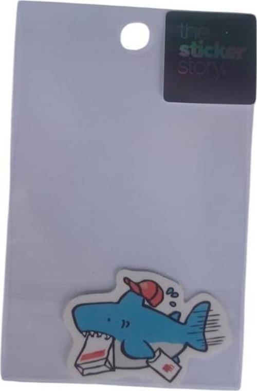 Yapışkanlı Sudan Etkilenmeyen Sticker The Sticker Story Köğek Balığı Tss0079 (1 Adet)