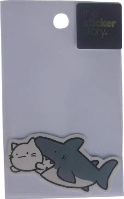 Yapışkanlı Sudan Etkilenmeyen Sticker The Sticker Story Köpek Balığı Tss0093 (1 Adet)
