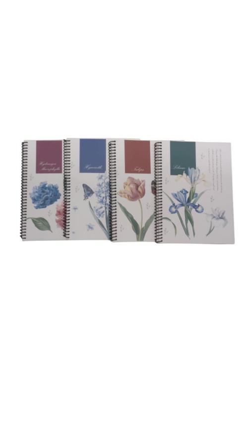 Botanik Serisi Not Defteri Kitap Kağıdı 16X22Cm 60 Yaprak Çizgili (Karışık Renk 1 Adet) 6443
