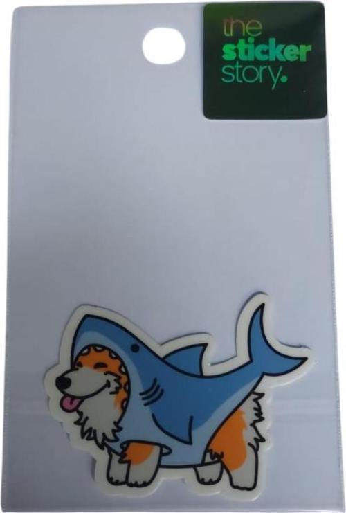 Yapışkanlı Sudan Etkilenmeyen Sticker The Sticker Story Köpek Balığı Tss0172 (1 Adet)