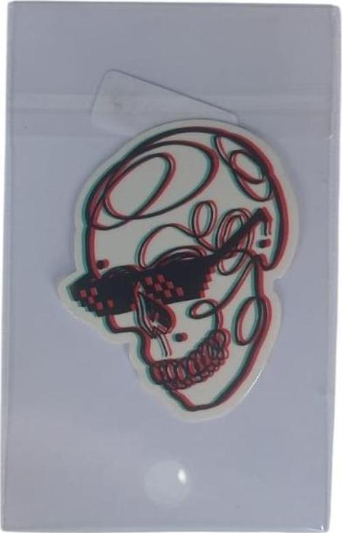 Yapışkanlı Sudan Etkilenmeyen Sticker The Sticker Story Kuru Kafa Tss0075 (1 Adet)