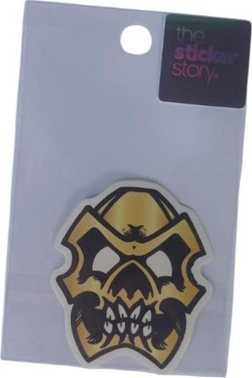 Yapışkanlı Sudan Etkilenmeyen Sticker The Sticker Story Kuru Kafa Tss0113 (1 Adet)