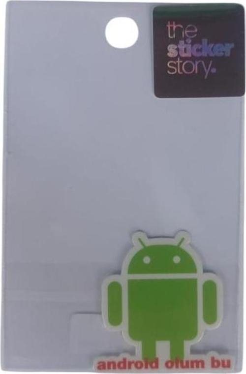 Yapışkanlı Sudan Etkilenmeyen Sticker The Sticker Story Android Tss0242 (1 Adet)