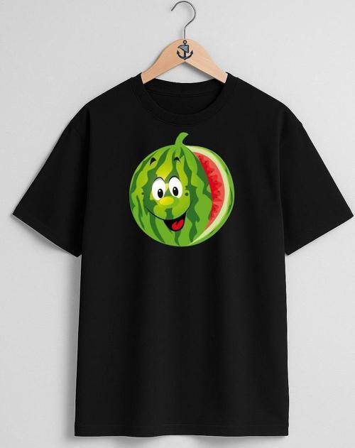 Oversize Karpuz Watermelon Logo Göğüs Tasarımlı Unisex T-Shirt