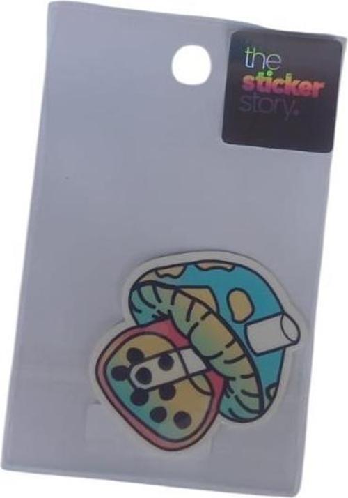 Yapışkanlı Sudan Etkilenmeyen Sticker The Sticker Story Mantar Tss0081 (1 Adet)