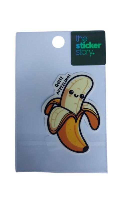 Yapışkanlı Sudan Etkilenmeyen Sticker The Sticker Story Muz Tss0115 (1 Adet)