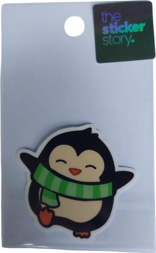 Yapışkanlı Sudan Etkilenmeyen Sticker The Sticker Story Penguen Tss0179 (1 Adet)