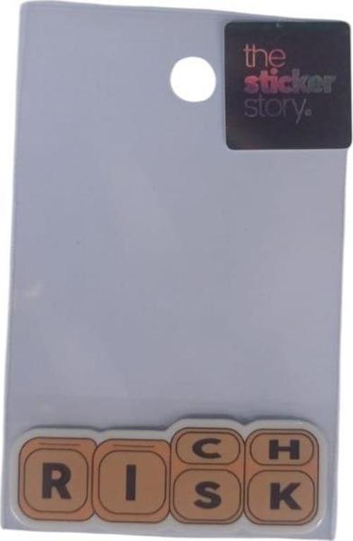 Yapışkanlı Sudan Etkilenmeyen Sticker The Sticker Story Rıch - Risk Tss0269 (1 Adet)