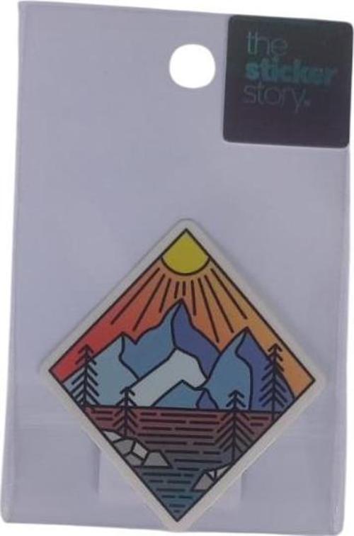 Yapışkanlı Sudan Etkilenmeyen Sticker The Sticker Story Dağ Tss0173 (1 Adet)